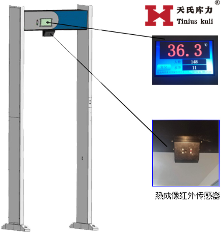 門框式紅外測(cè)溫儀原理示意圖